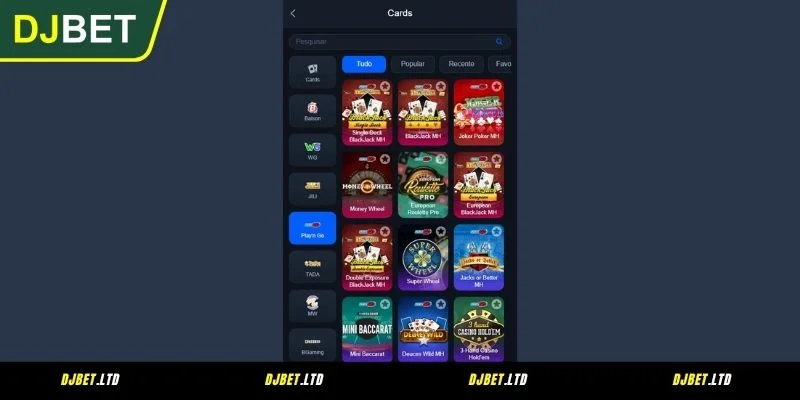 Como participar dos jogos de DJBET Cartas?