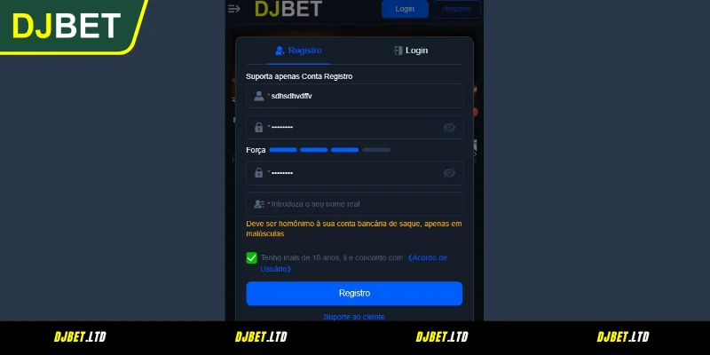 Detalhamento do Processo de DJBET Registro