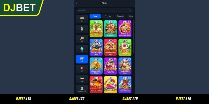 Lista de Jogos Populares no Salão FC Slots DJBET