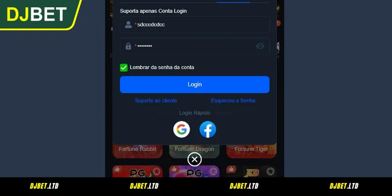 Passo a Passo para o DJBET Entrar